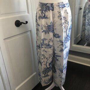 NWT Field Manor Size 14 Women's Vintage Wide Leg Crop Pants Casual Classy